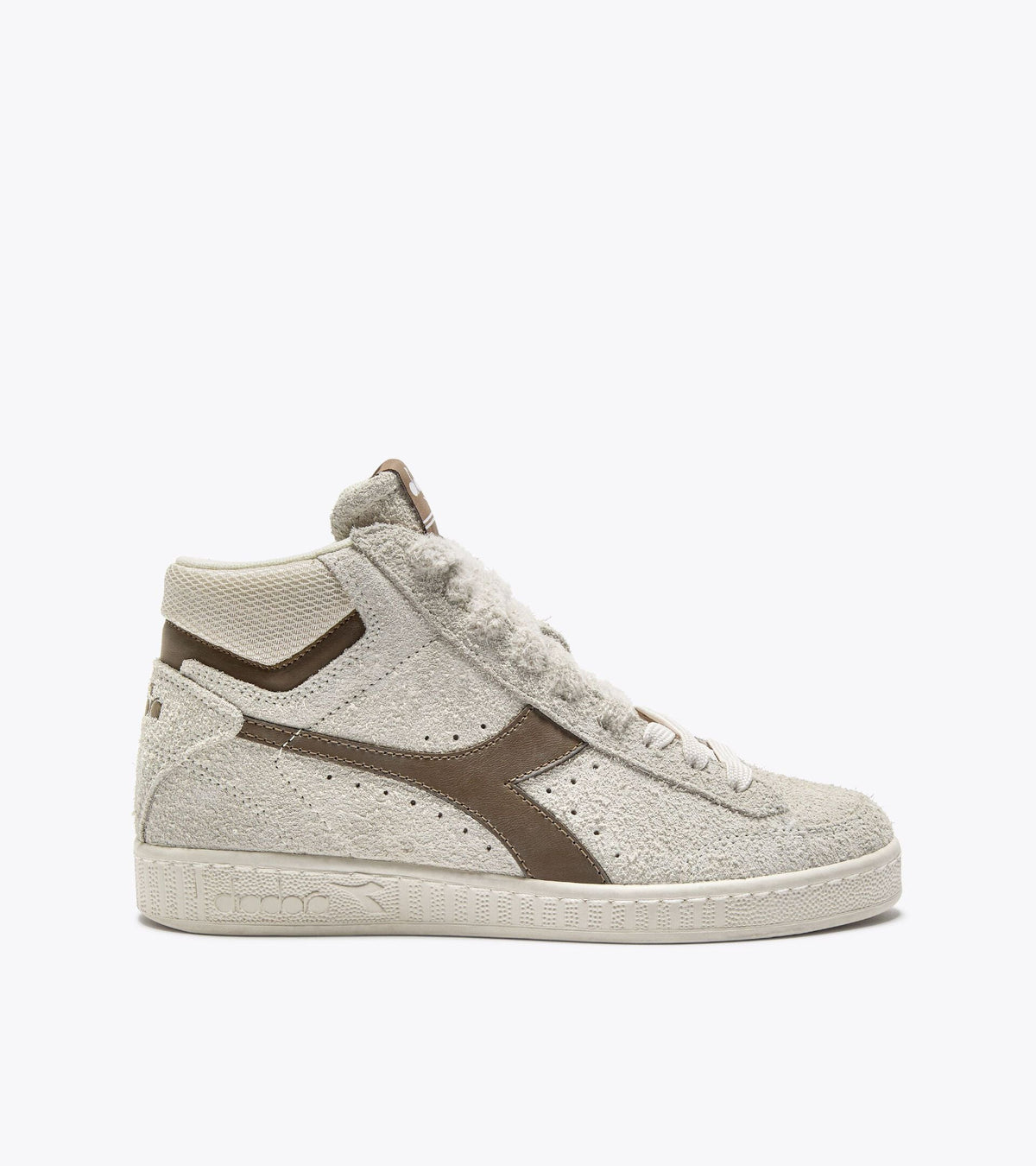 Diadora Game High Suede Waxed Whisper White