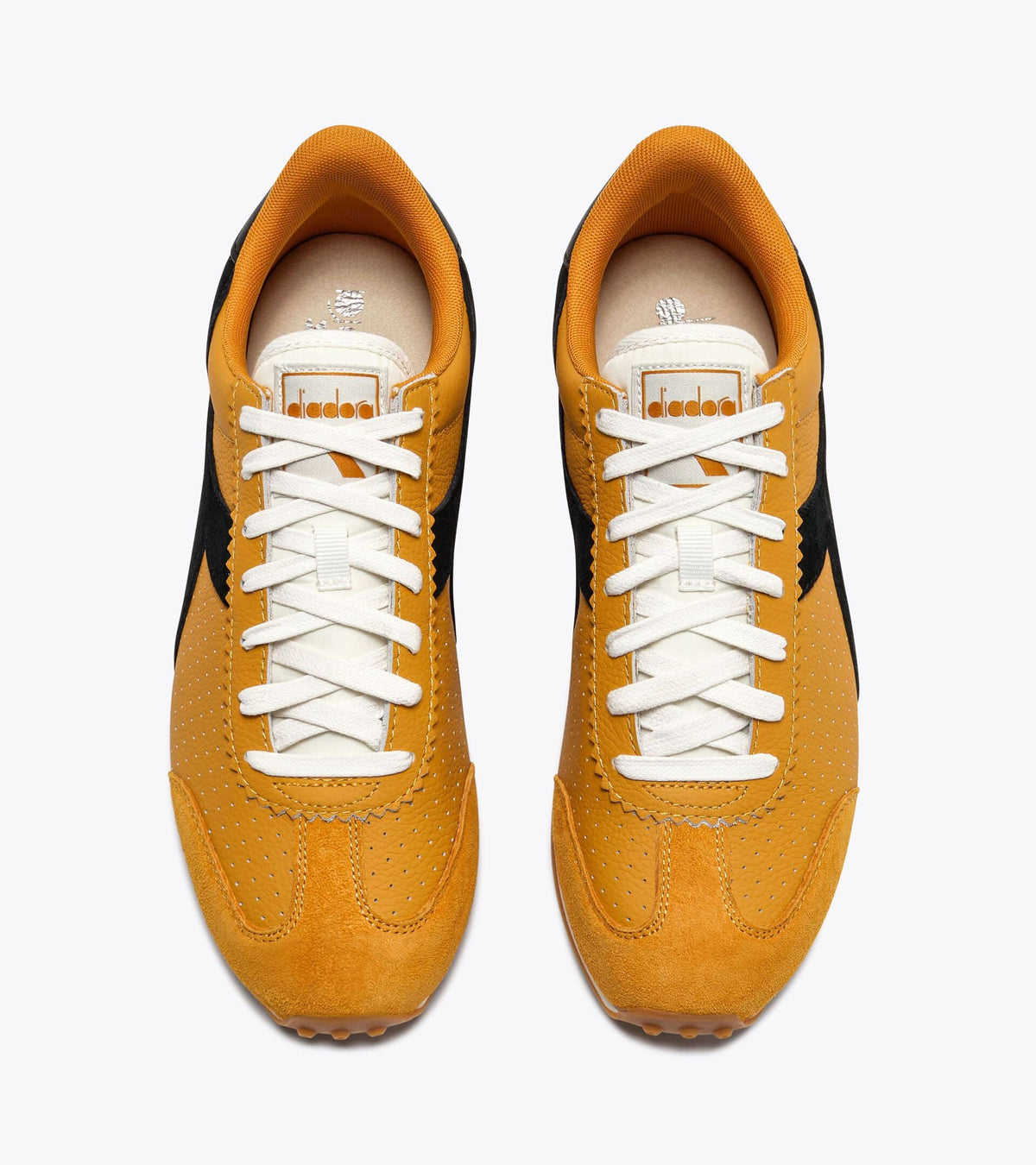 Diadora Rally Punched Orange Mustard