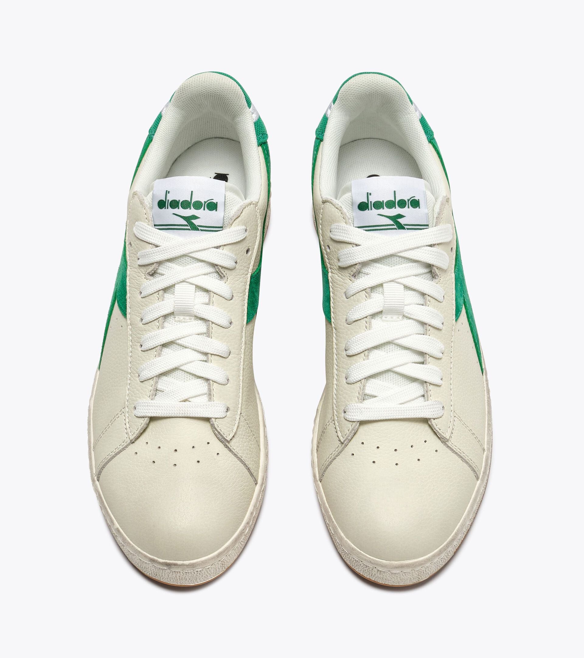 Diadora Game Low Jersey Waxed White /Deep Mint