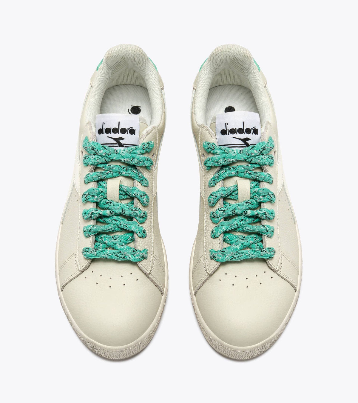Diadora Game Low Waxed Paisley Wn White /Cabbage