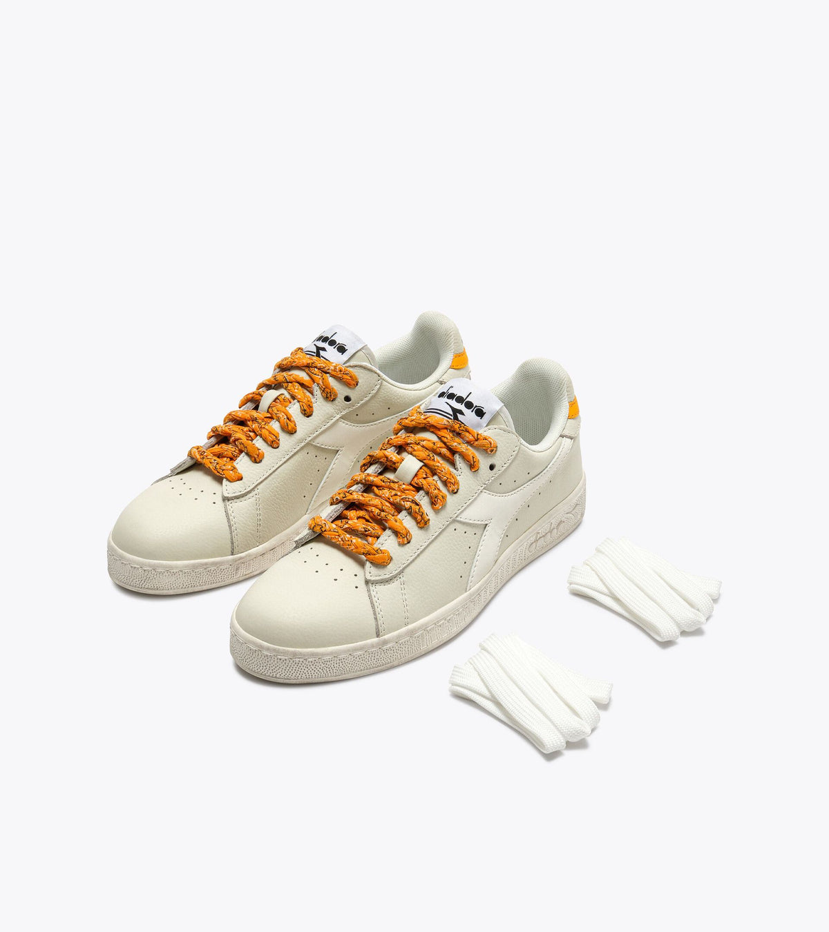 Diadora Game Low Waxed Paisley Wn White/Zinnia