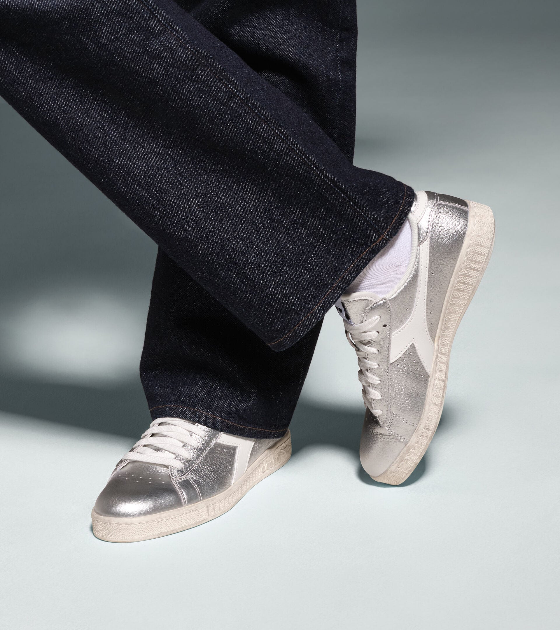 Diadora Game Low Aura Wn Silver
