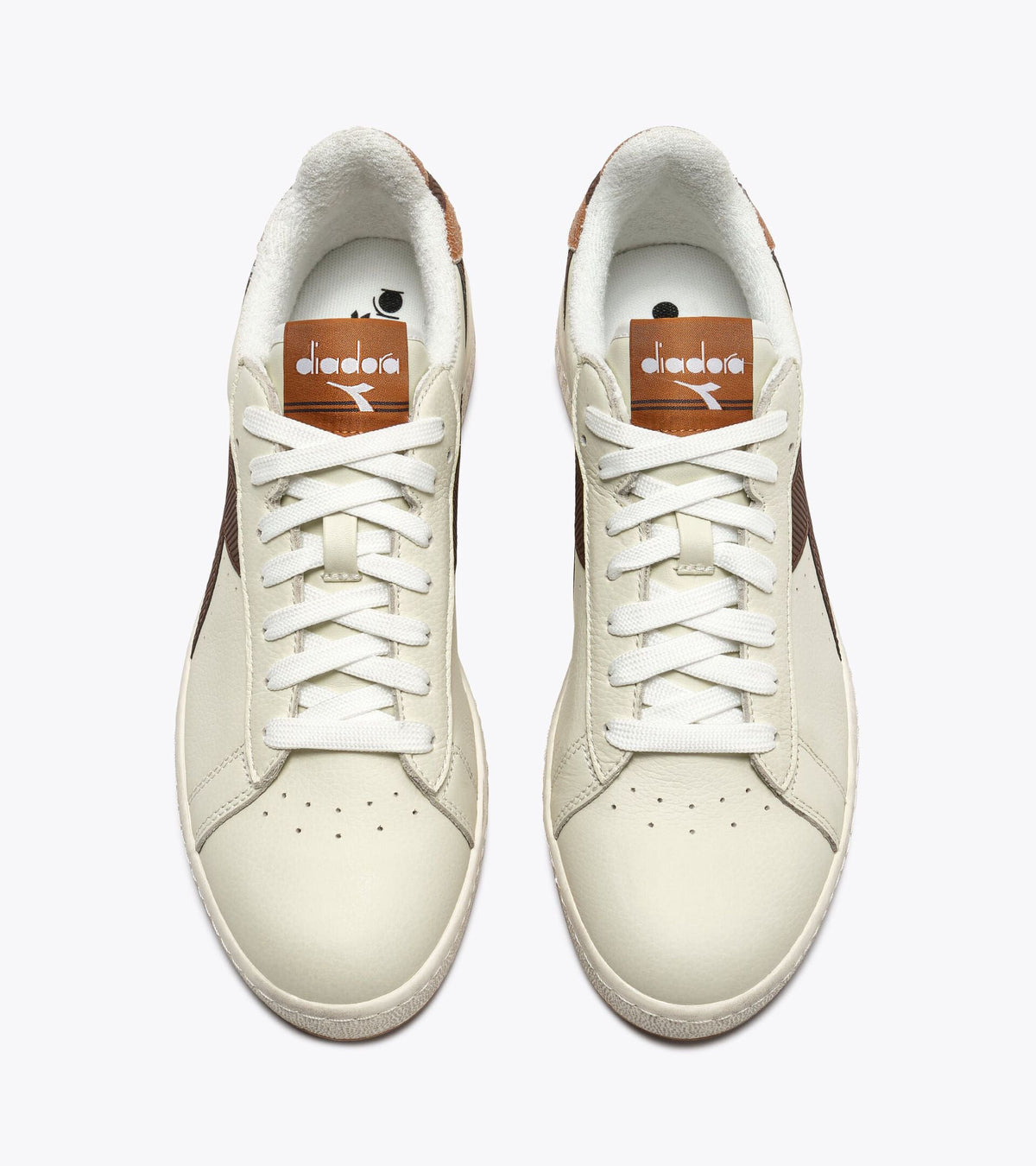 Diadora Game Low Stripes Waxed Shaved Chocolate