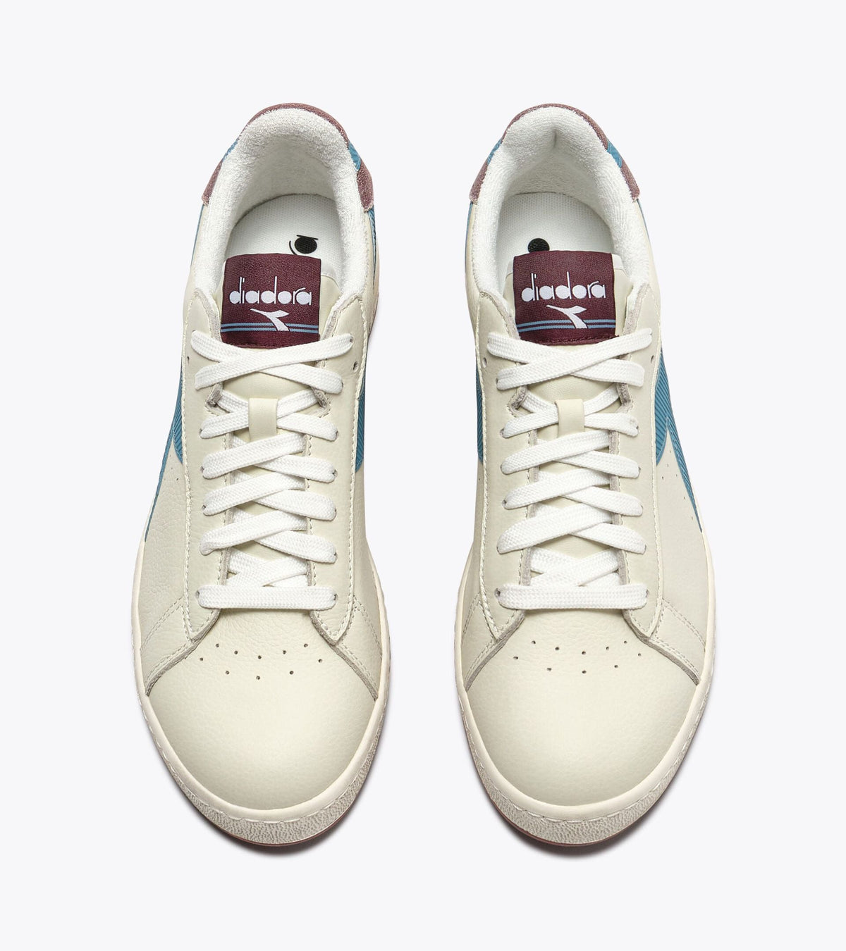 Diadora Game Low Stripes Waxed Sky-Blue Quartz