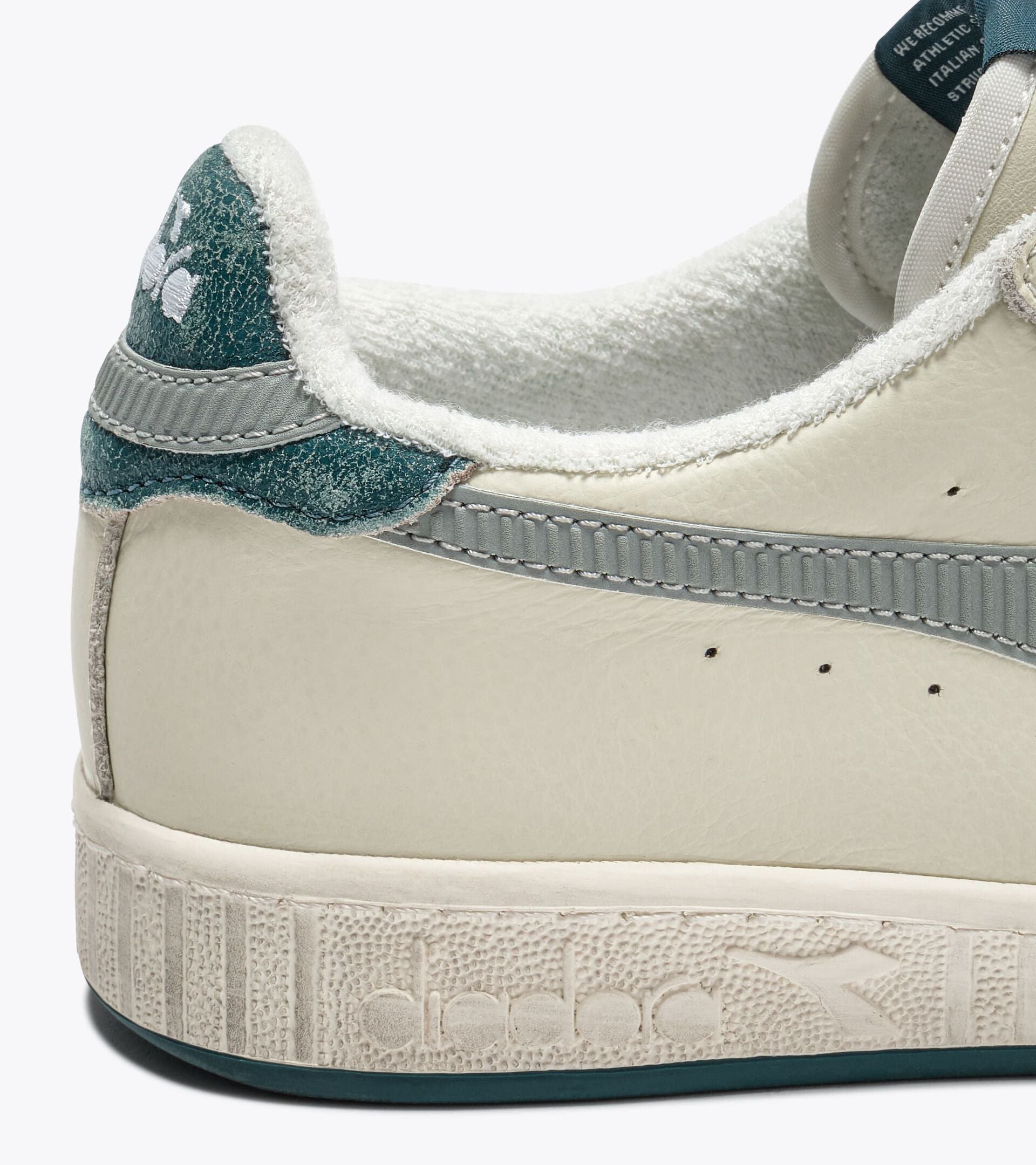 Diadora Game Low Stripes Waxed Green Gray