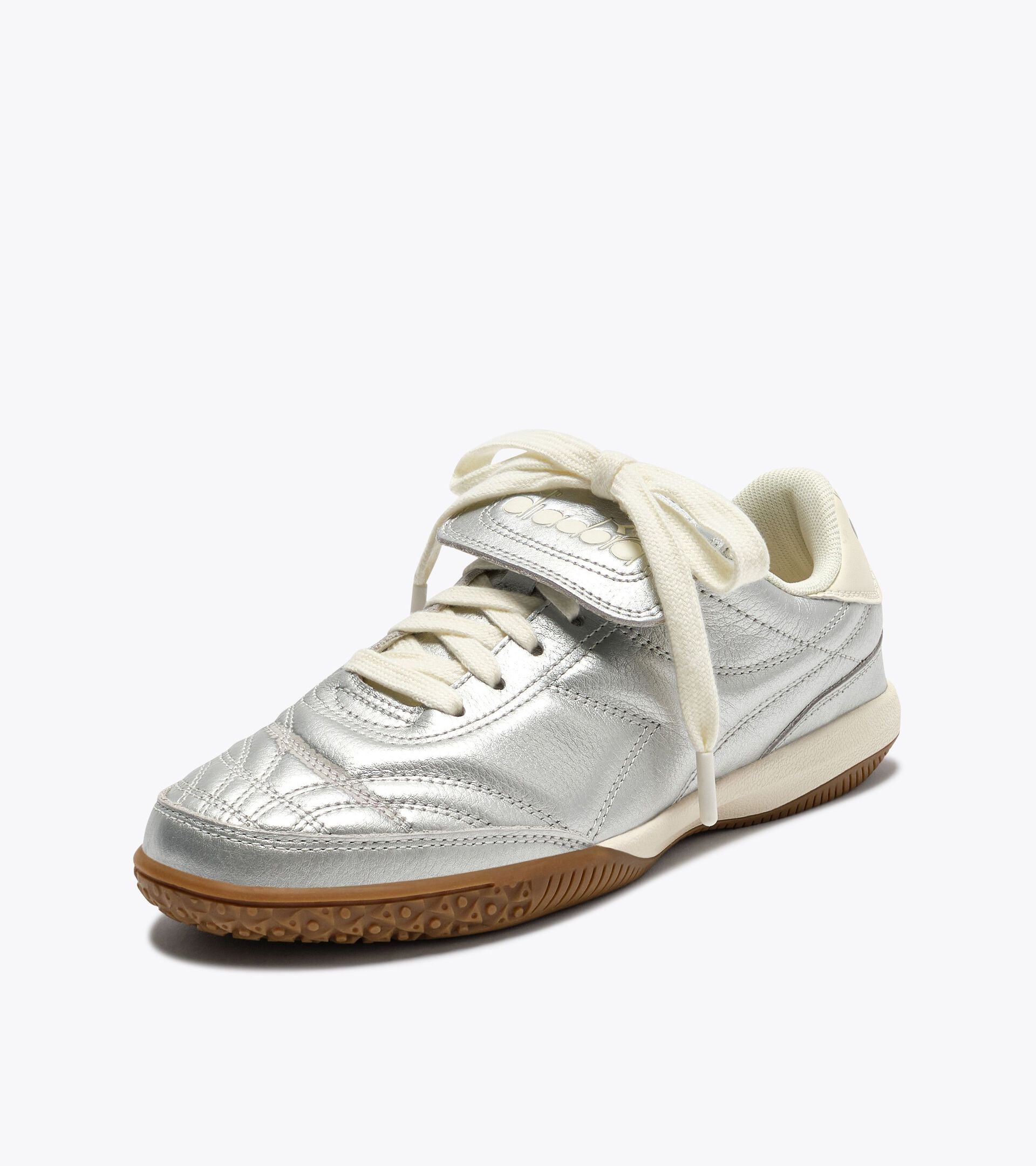 Diadora Gold Indoor Metallic Silver