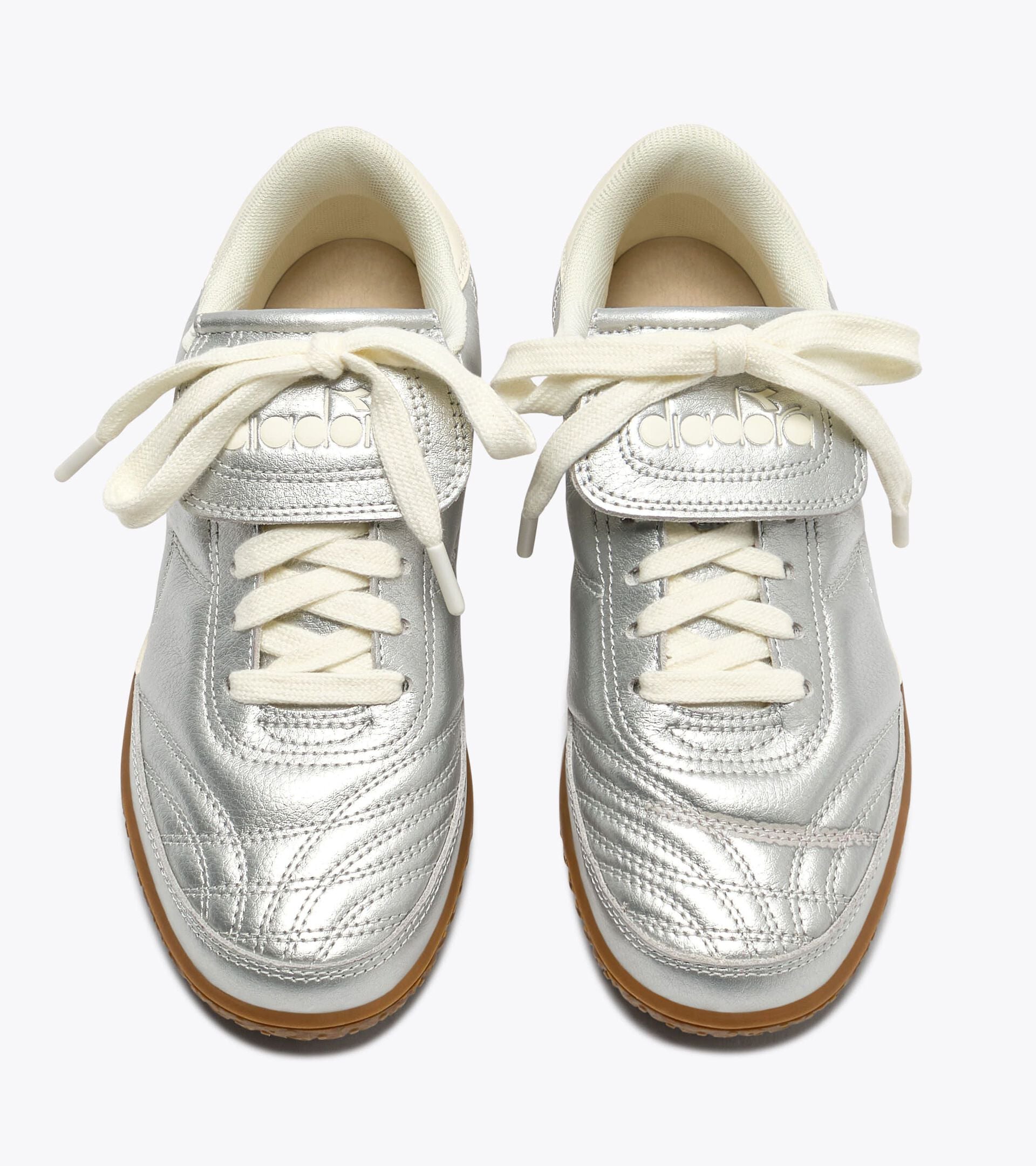 Diadora Gold Indoor Metallic Silver