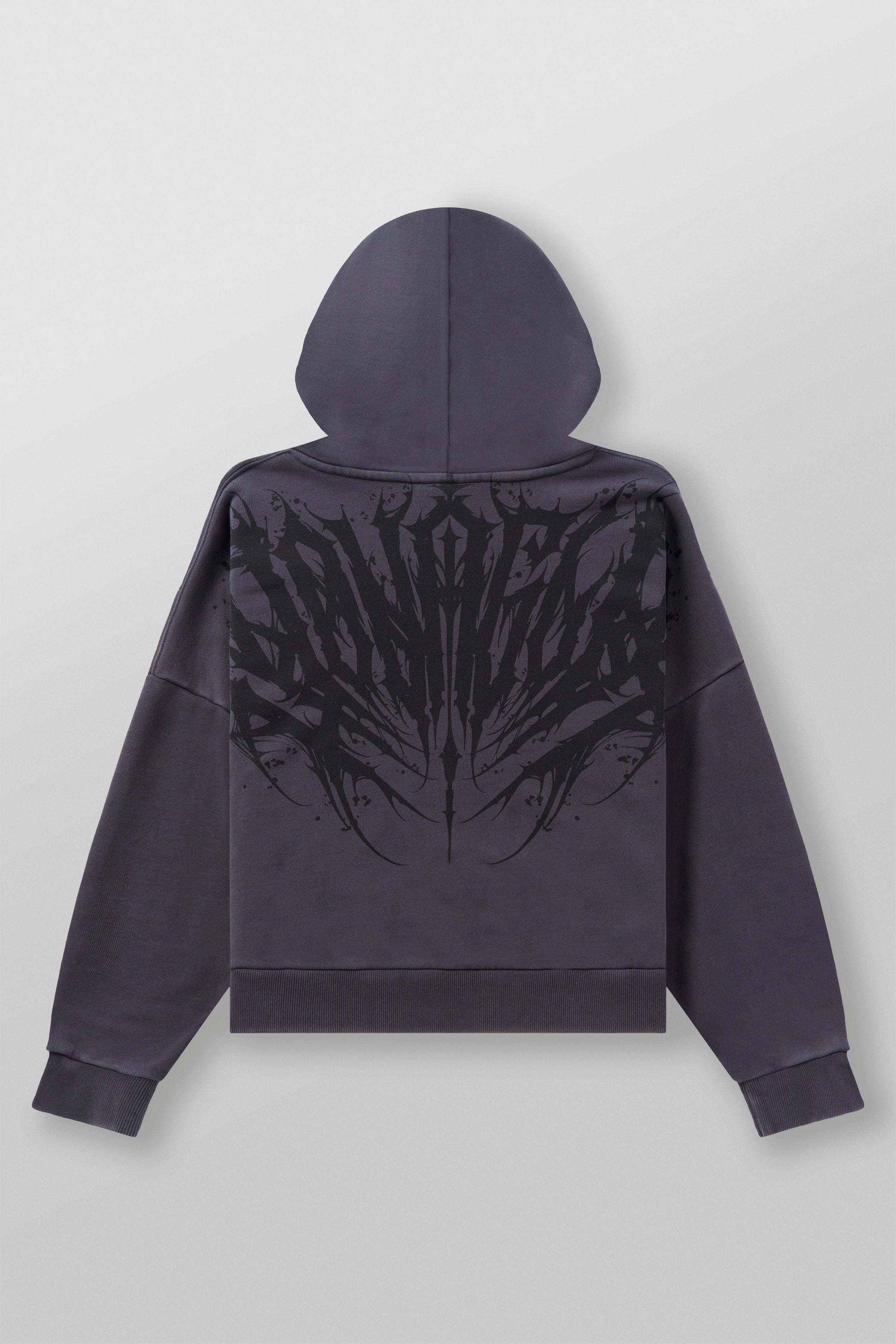 YoungLA 5028 - Supersized Chaos Hoodies Purple Wash