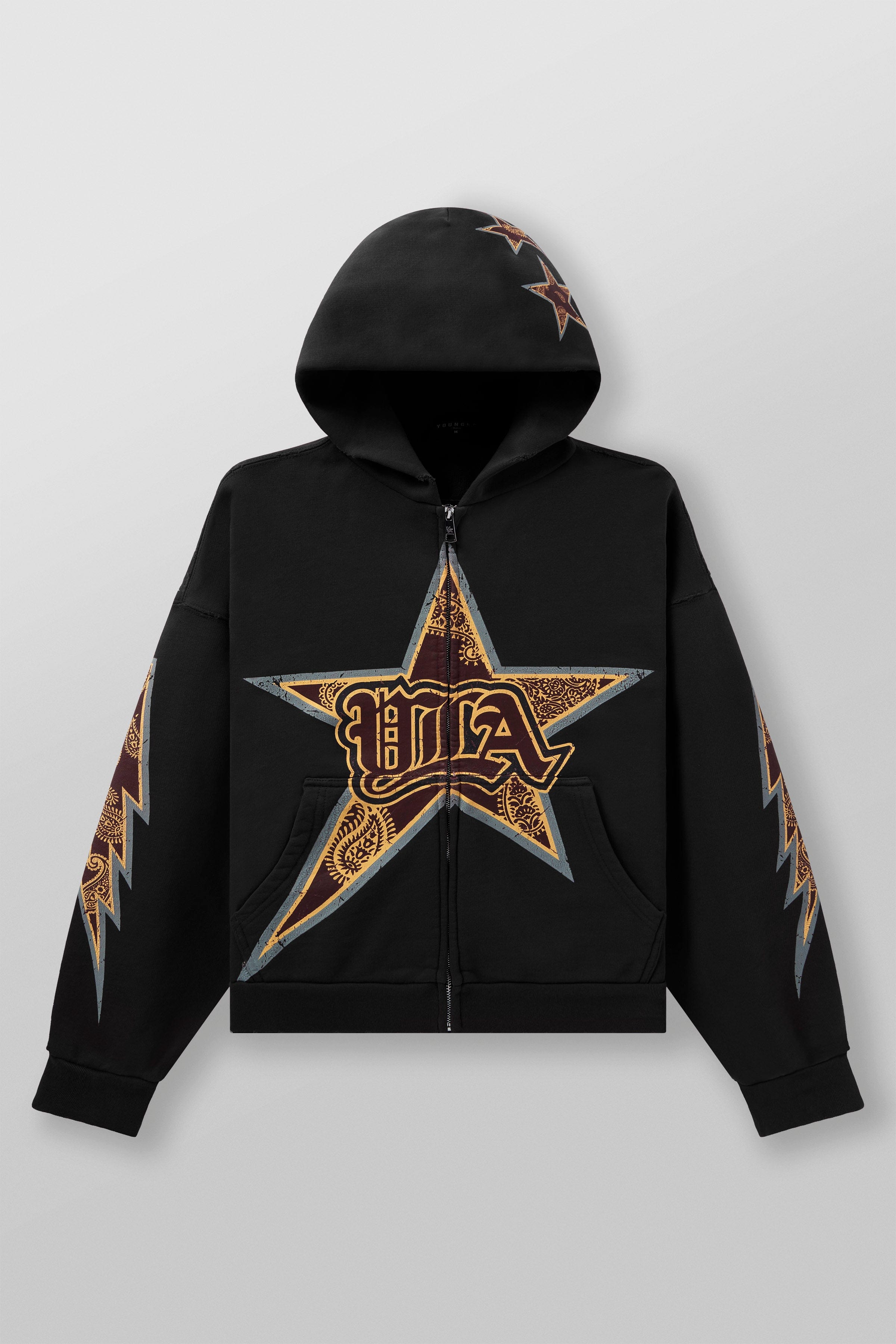 YoungLA 5058 - Superstar Hoodies Black Wash