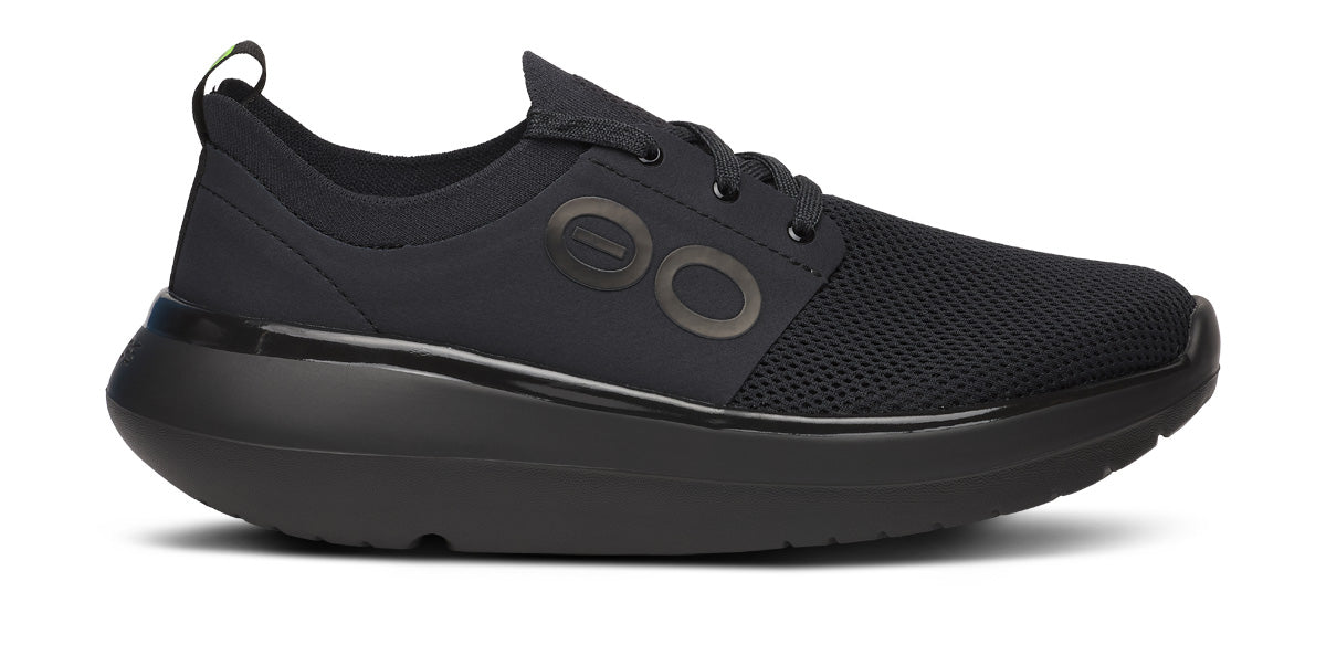 Oofos Women's Lace-Up Shoe Black