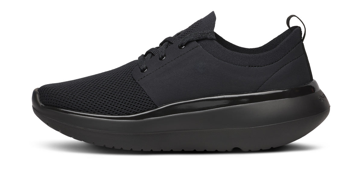 Oofos Women's Lace-Up Shoe Black