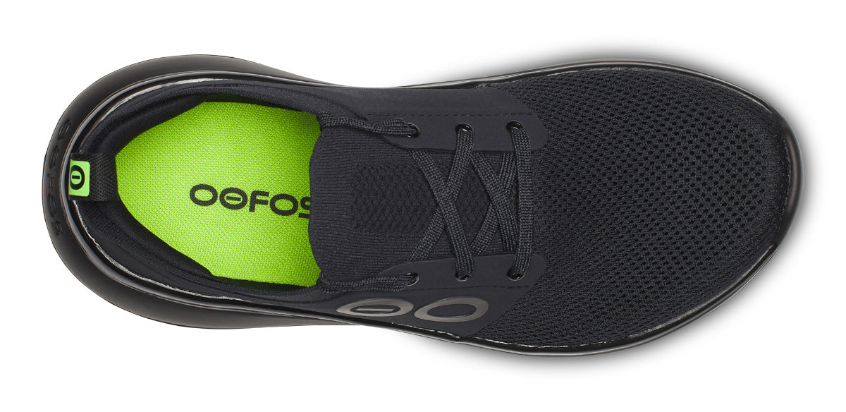 Oofos Women's Lace-Up Shoe Black
