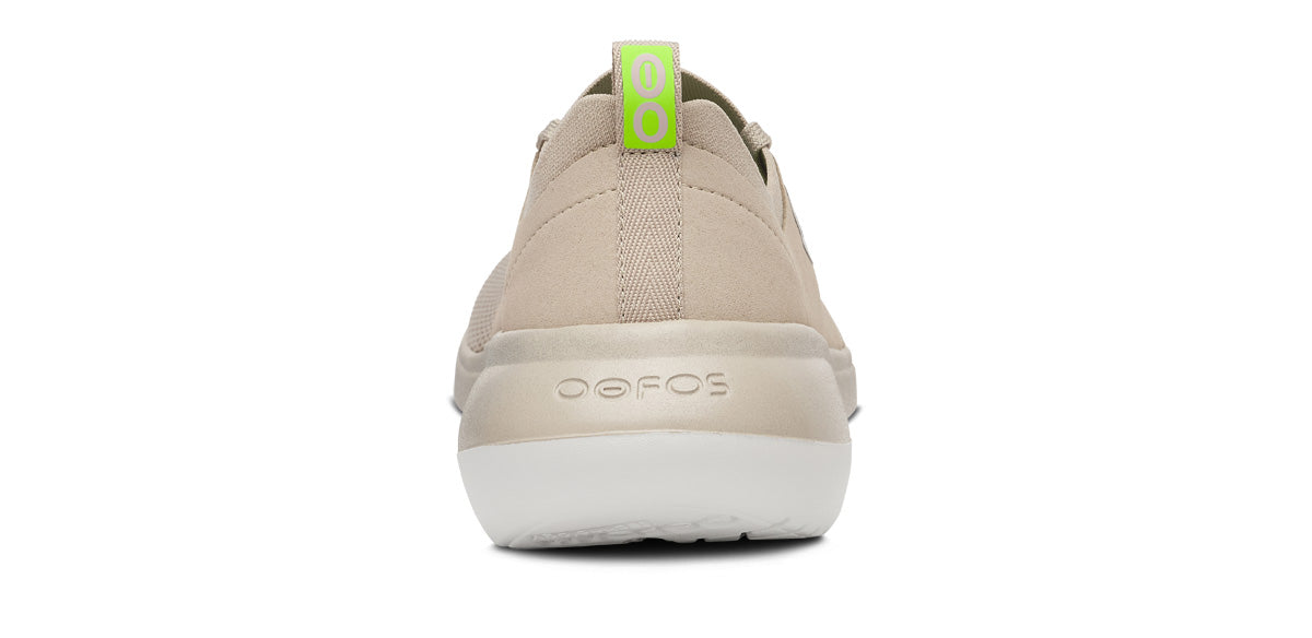 Oofos Women's Lace-Up Shoe White & Nomad