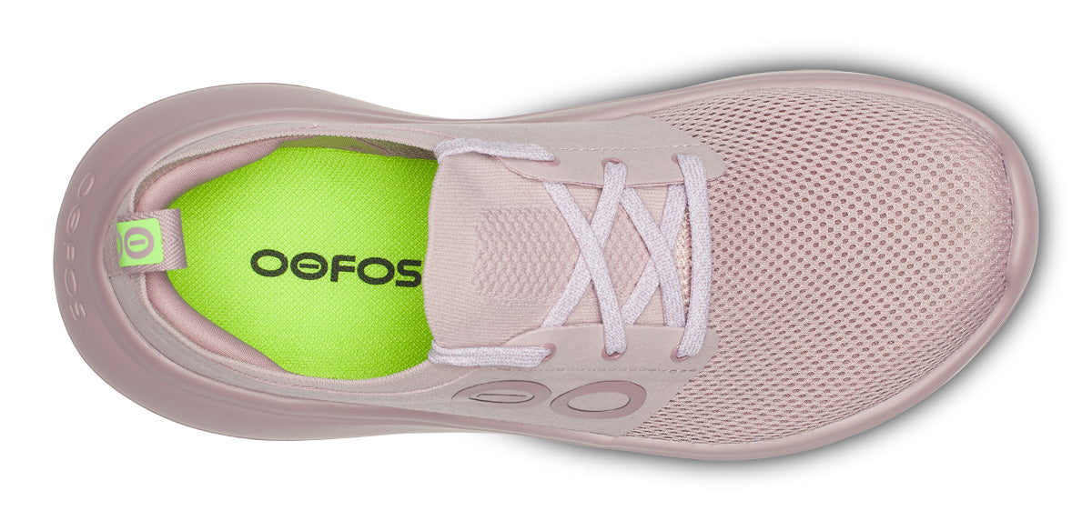 Oofos Women's Lace-Up Shoe White & Stardust