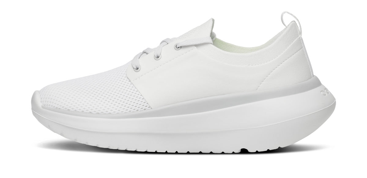 Oofos Women's Lace-Up Shoe White