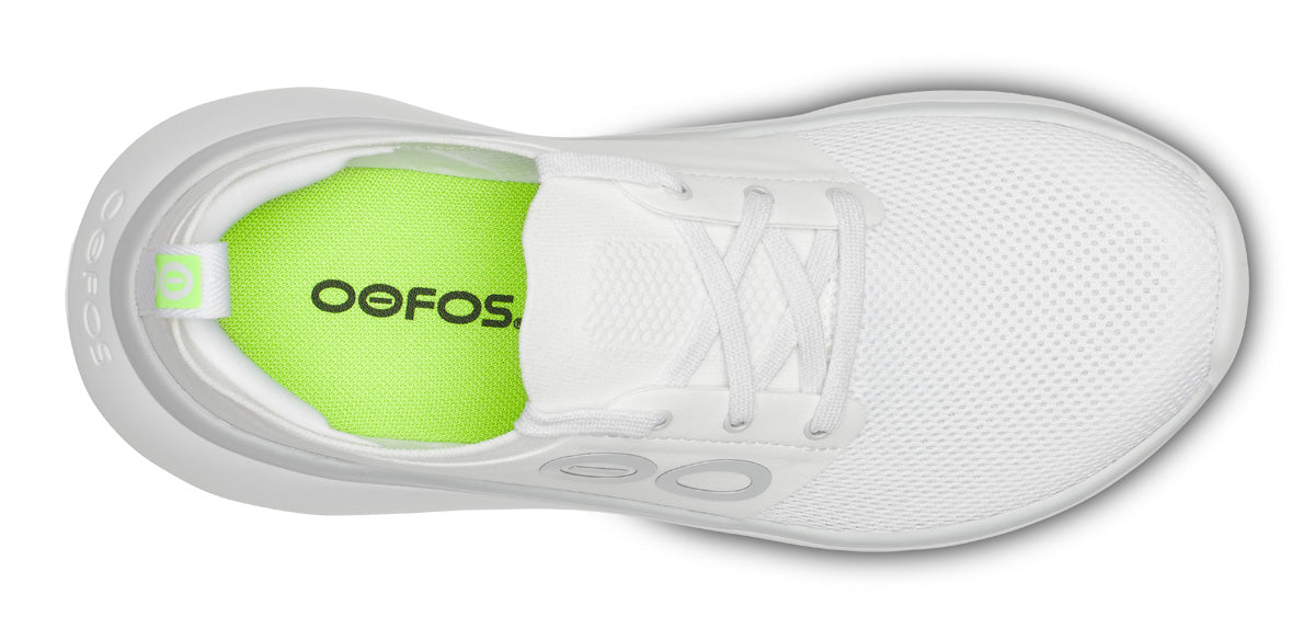 Oofos Women's Lace-Up Shoe White