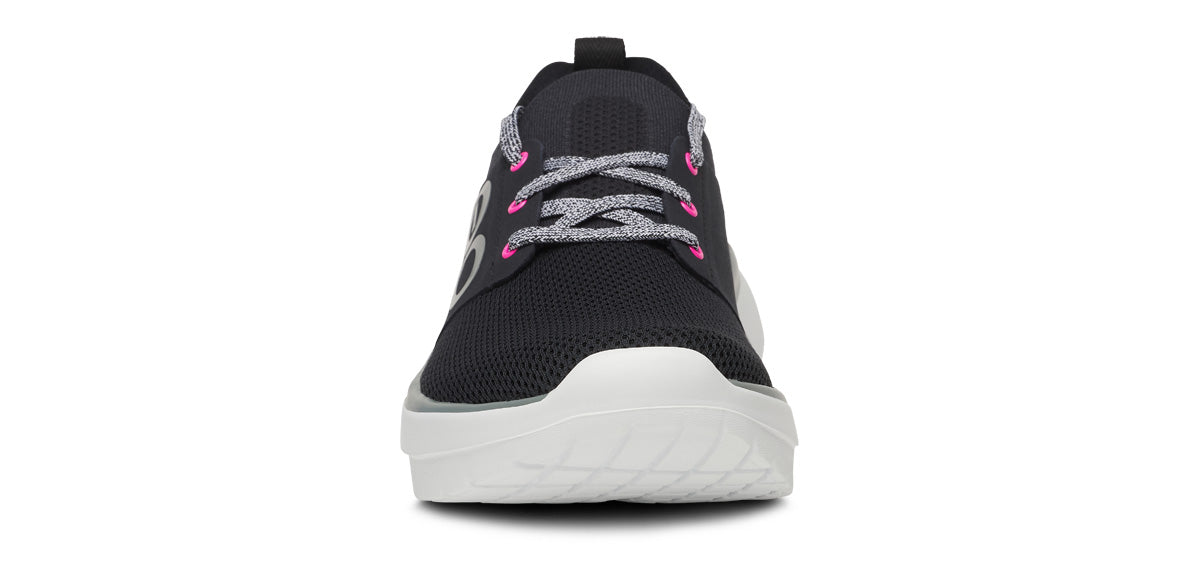 Oofos Women's Lace-Up Shoe White & Black