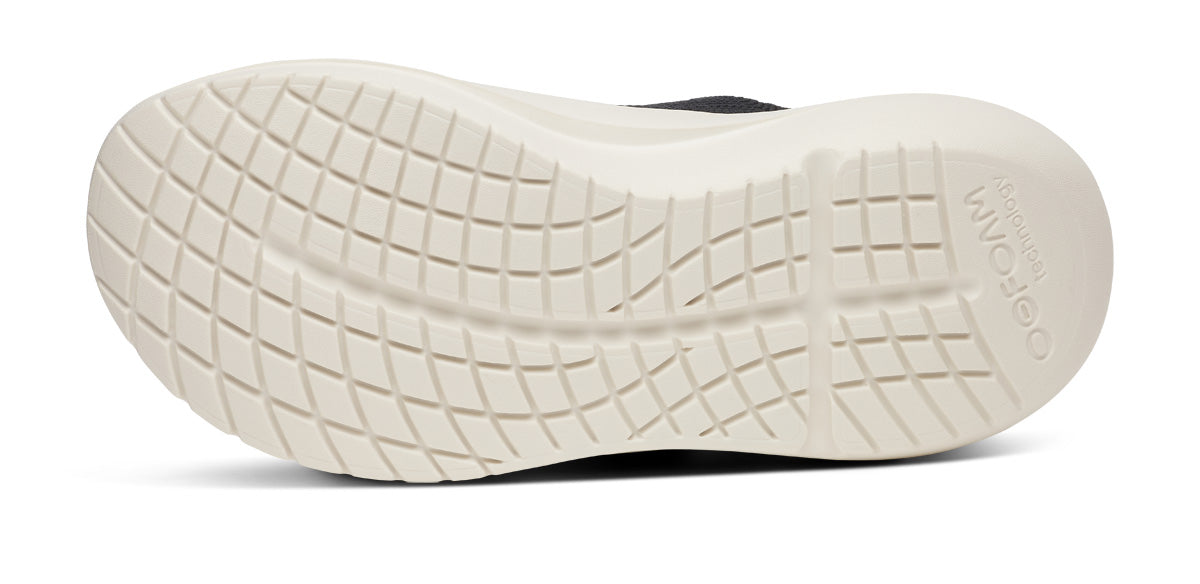 Oofos Women's Slip-On Shoe Chalk & Black