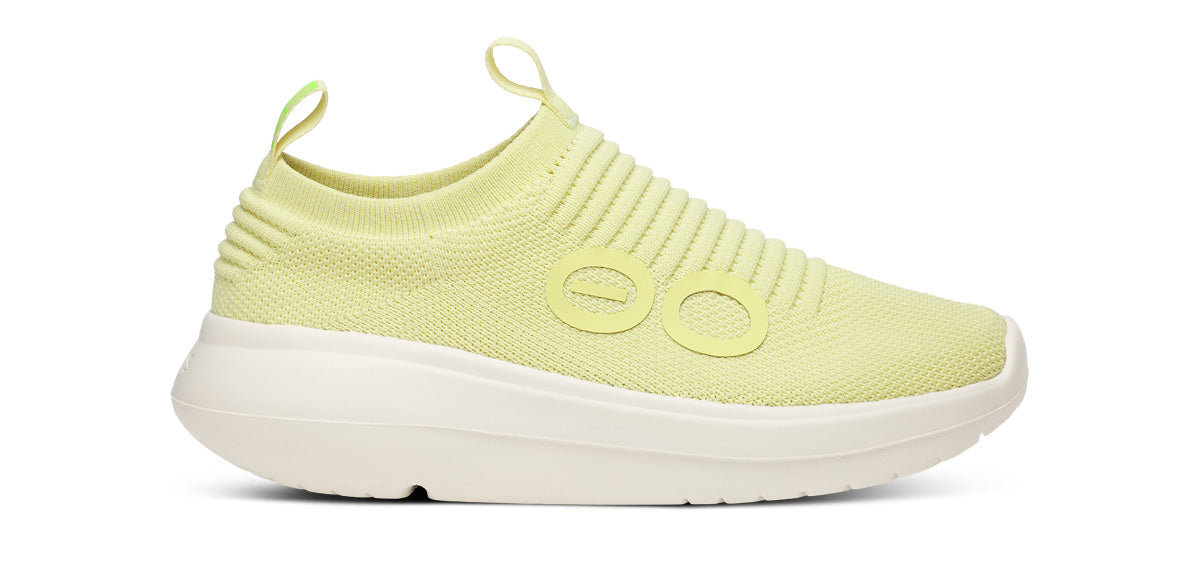 Oofos Women's Slip-On Shoe Chalk & Lemongrass