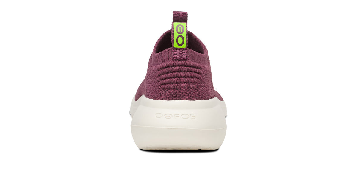 Oofos Women's Slip-On Shoe Chalk & Mulberry