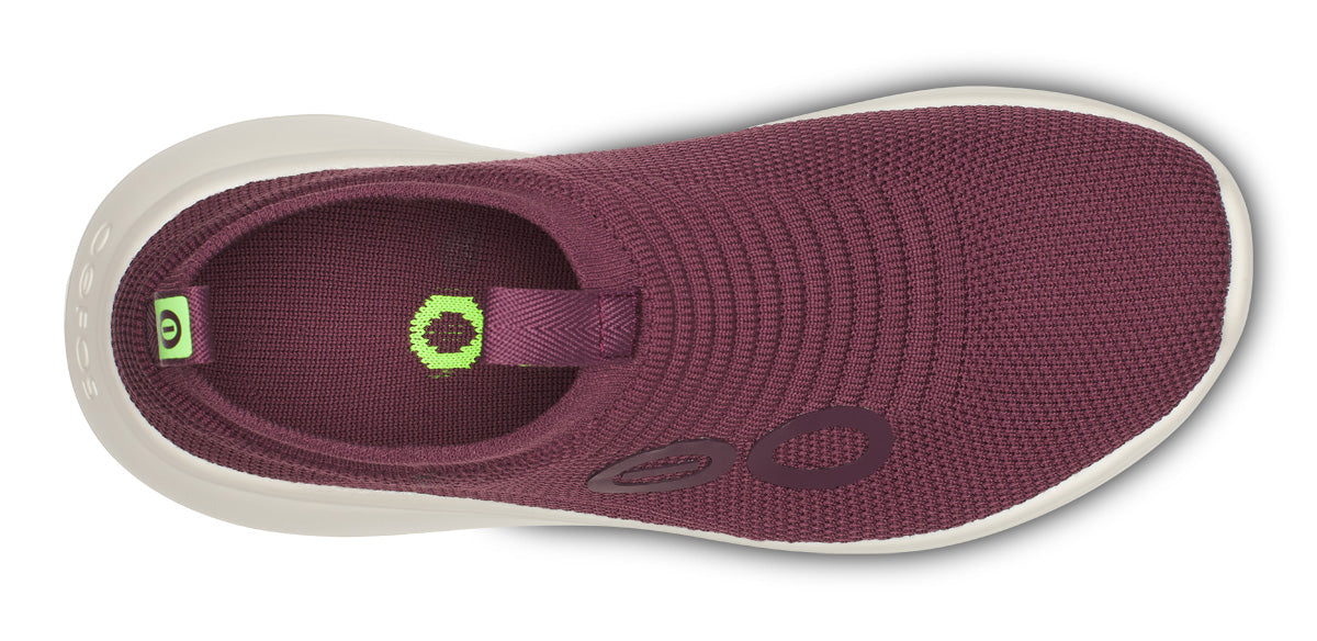 Oofos Women's Slip-On Shoe Chalk & Mulberry