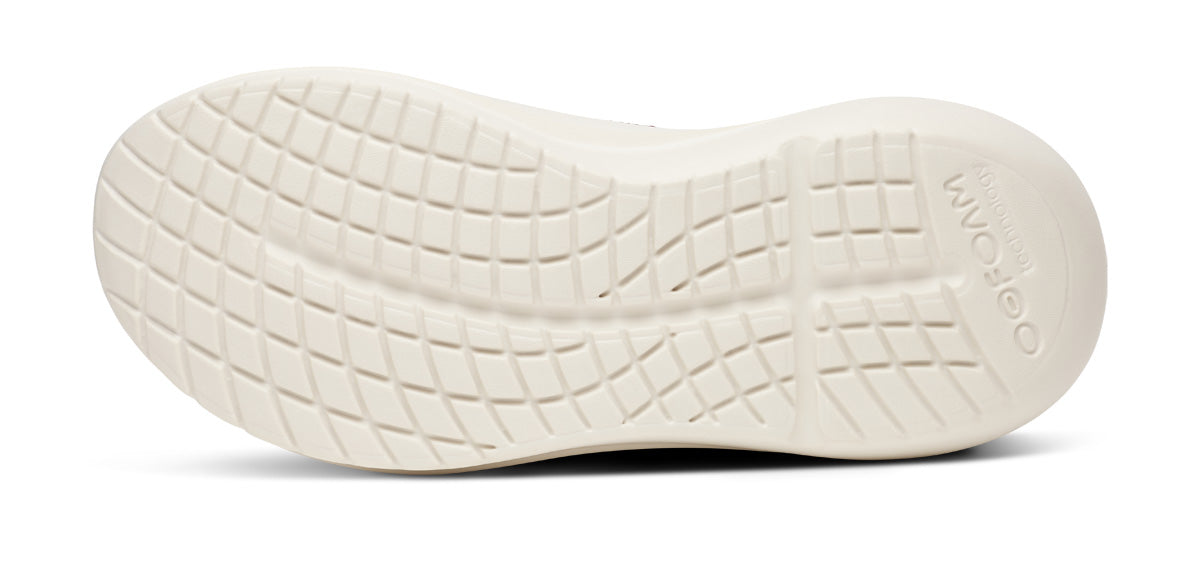 Oofos Women's Slip-On Shoe Chalk & Mulberry