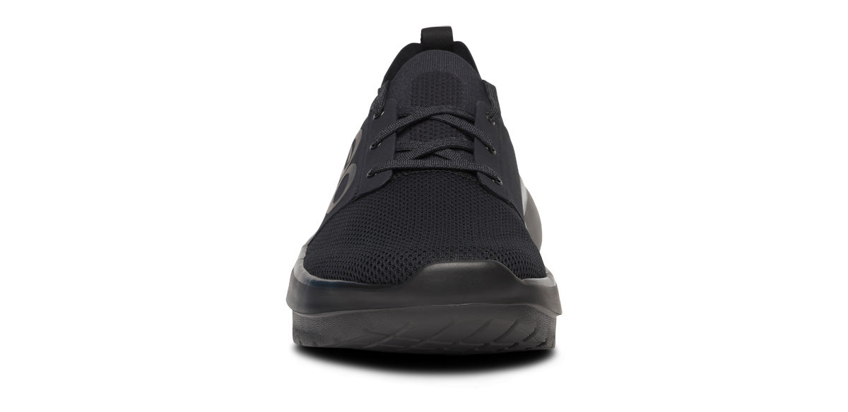 Oofos Men's Lace-Up Shoe Black