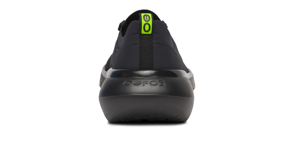Oofos Men's Lace-Up Shoe Black