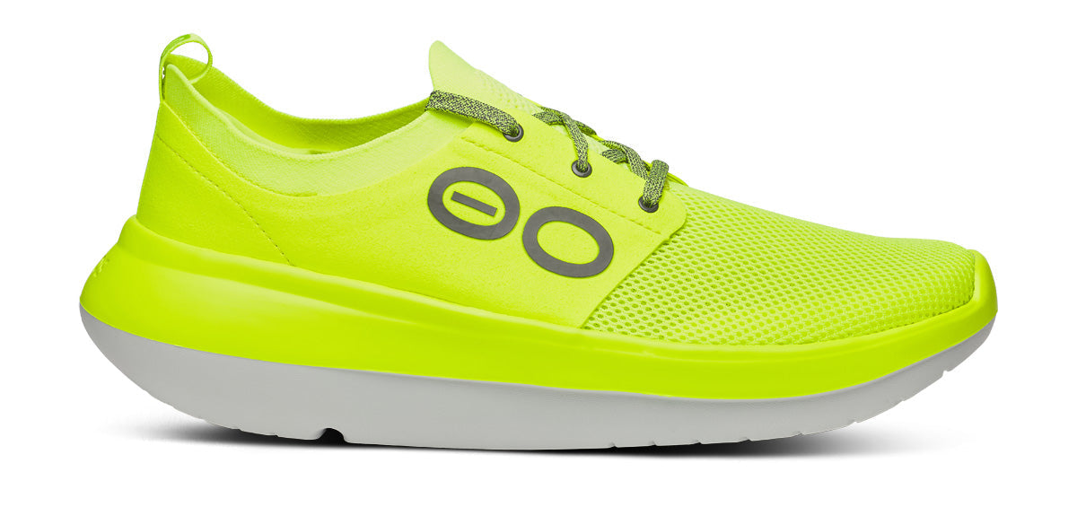 Oofos Men's Lace-Up Shoe White & Electro