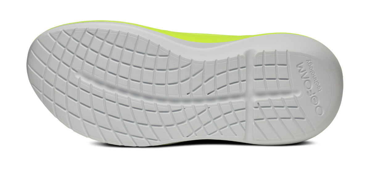 Oofos Men's Lace-Up Shoe White & Electro