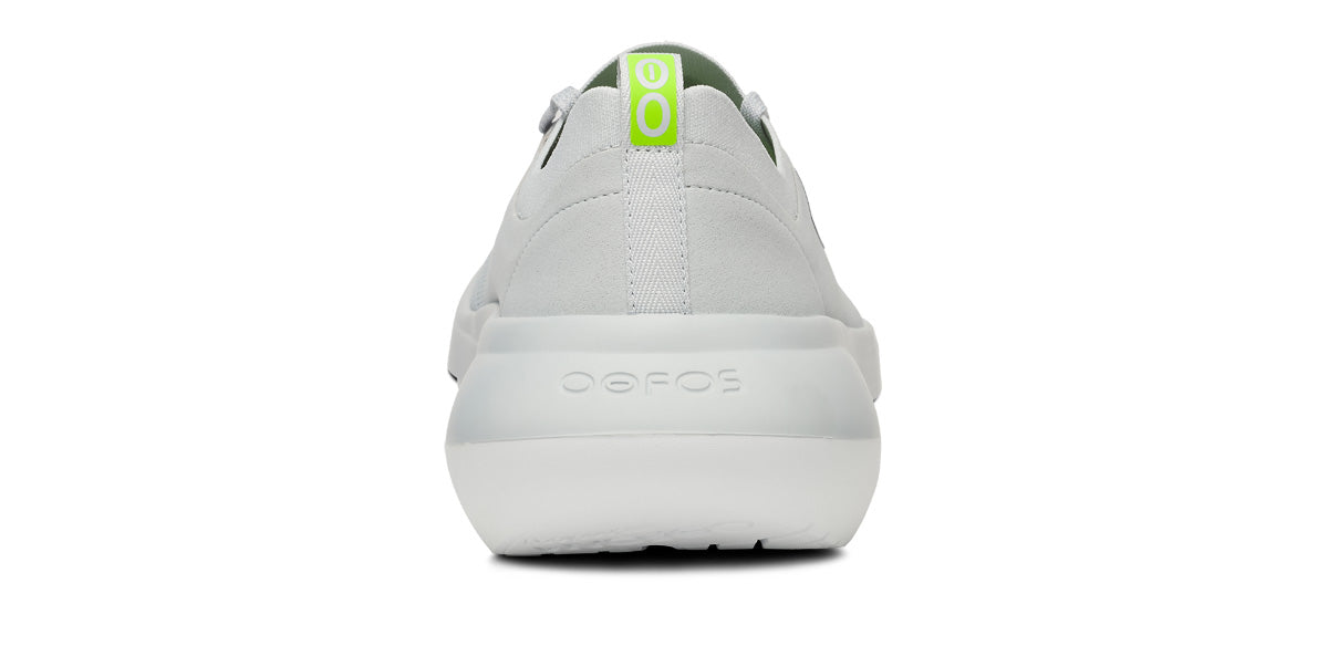 Oofos Men's Lace-Up Shoe White & Glacier