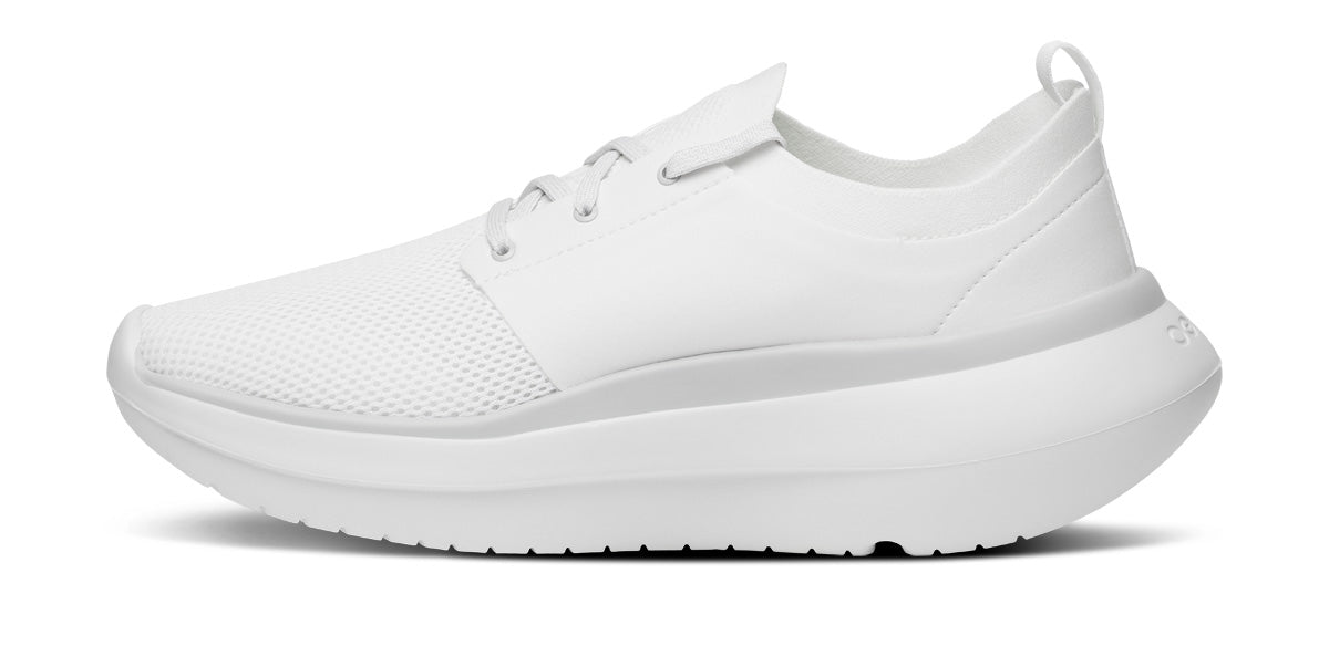 Oofos Men's Lace-Up Shoe White