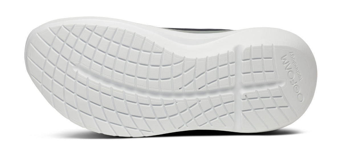Oofos Men's Lace-Up Shoe White & Black
