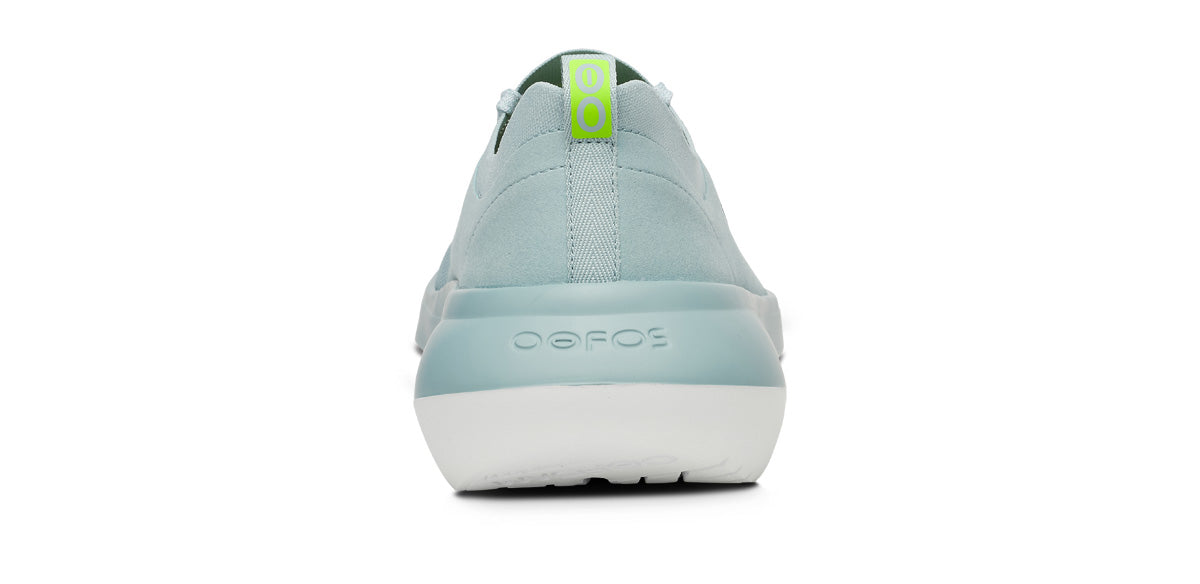 Oofos Men's Lace-Up Shoe White & Mist