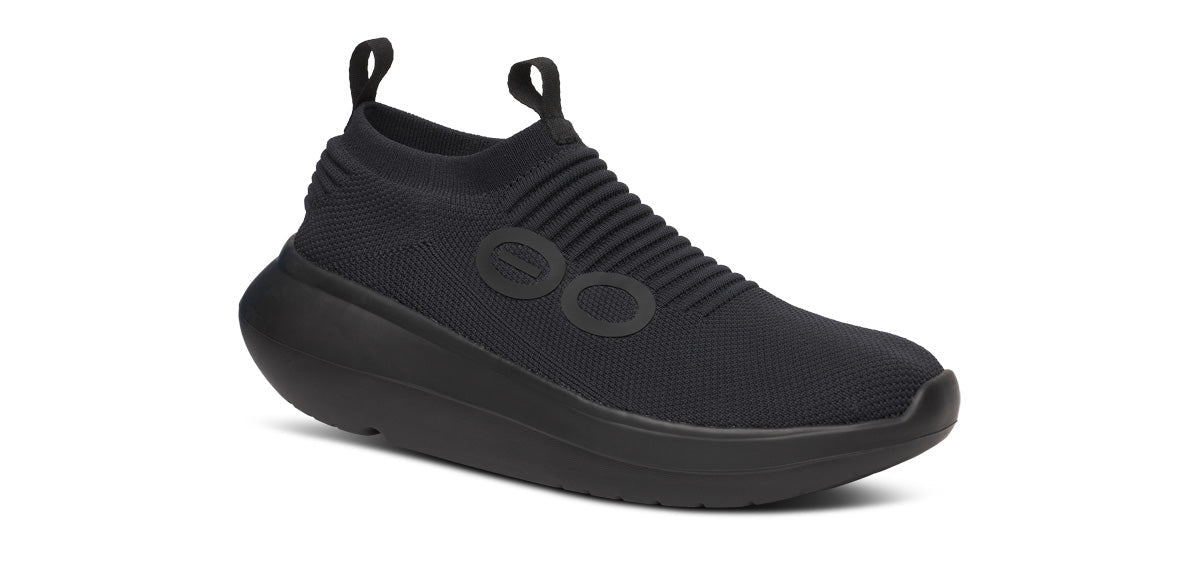 Oofos Men's Slip-On Shoe Black