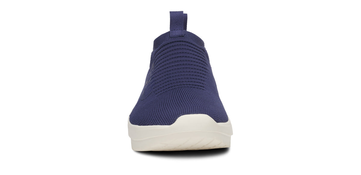Oofos Men's Slip-On Shoe Chalk & Navy
