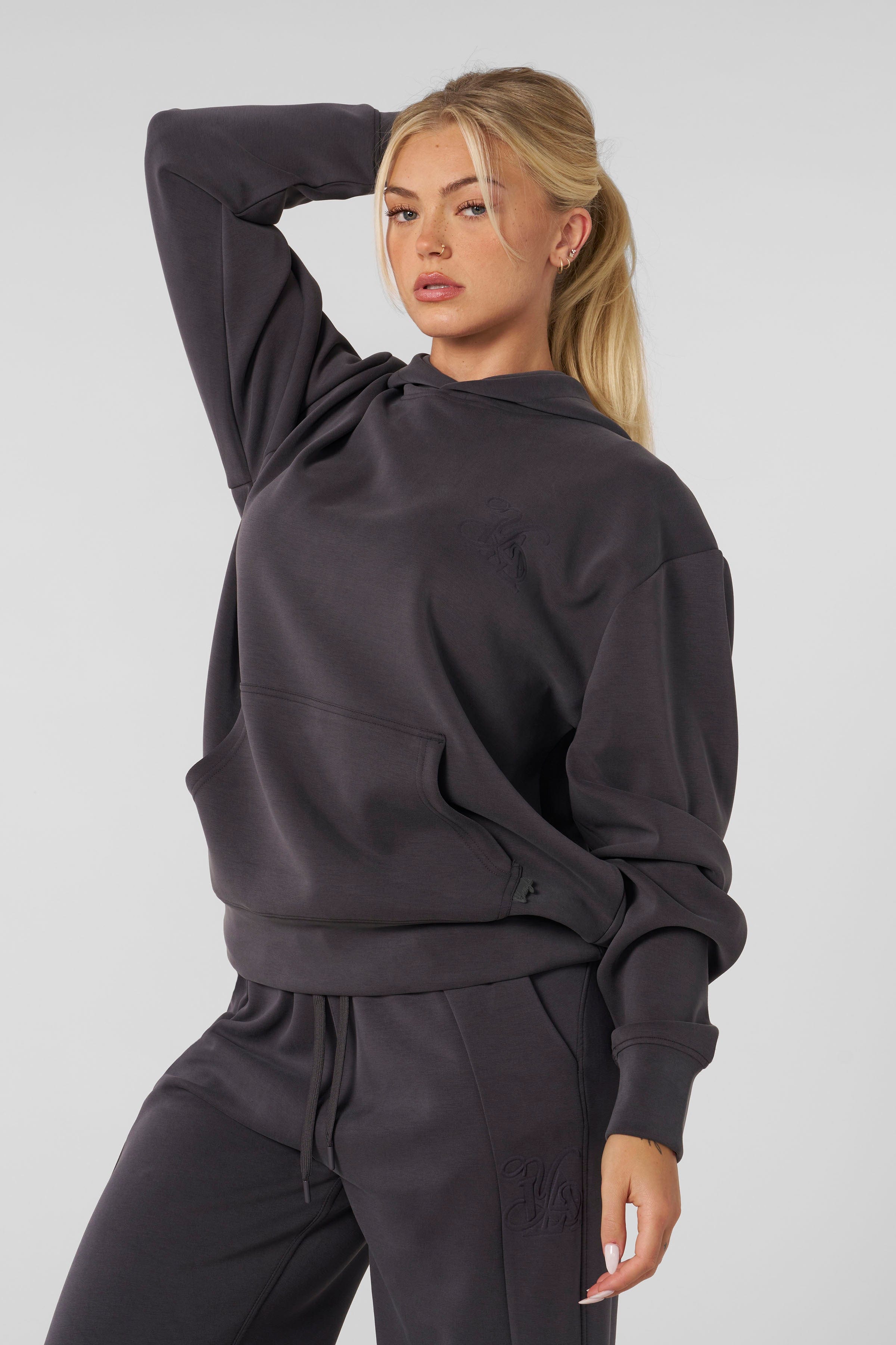 YoungLA W568 - Cloud Hoodie Charcoal