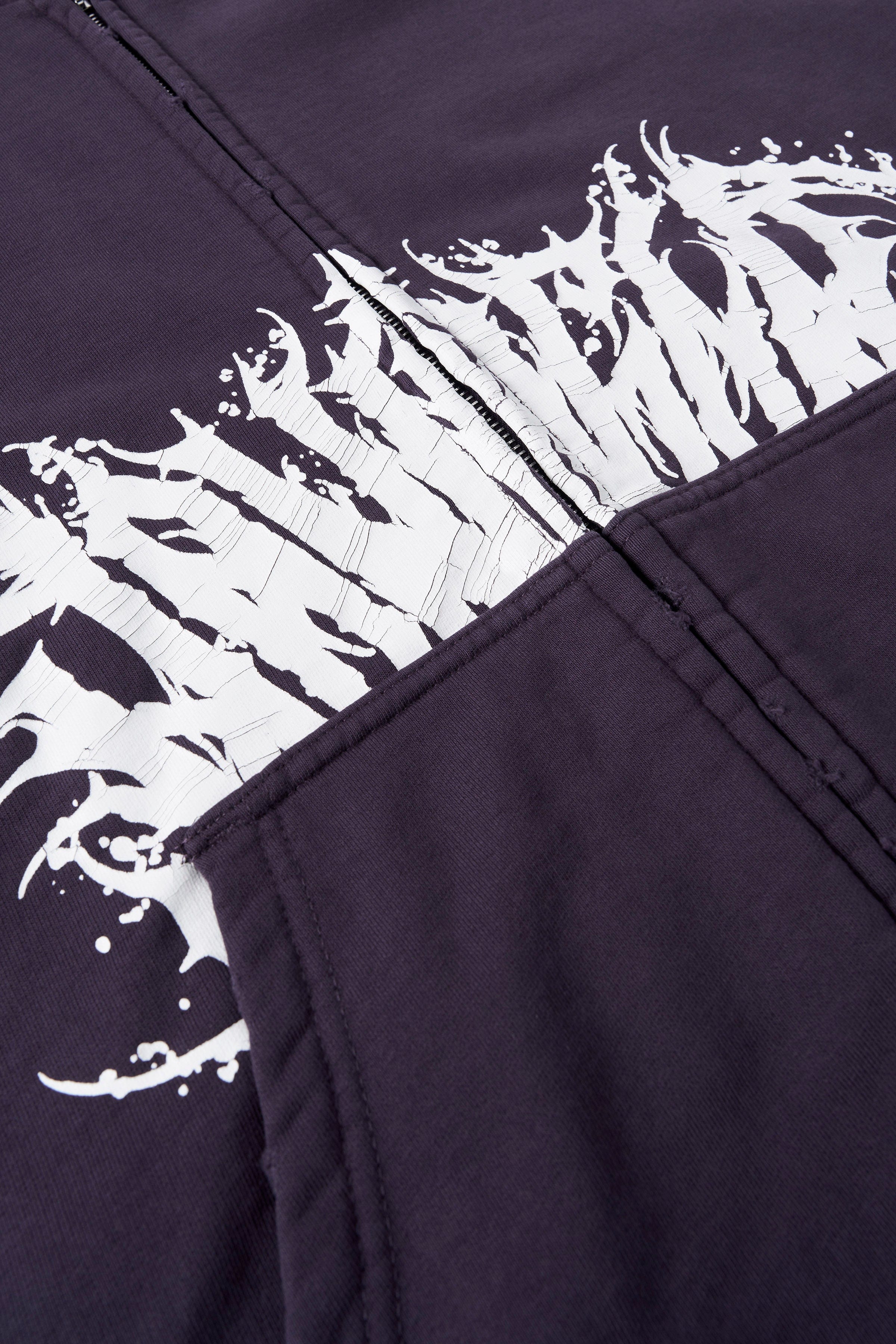 YoungLA 5128 - Venom Hoodies Purple Wash