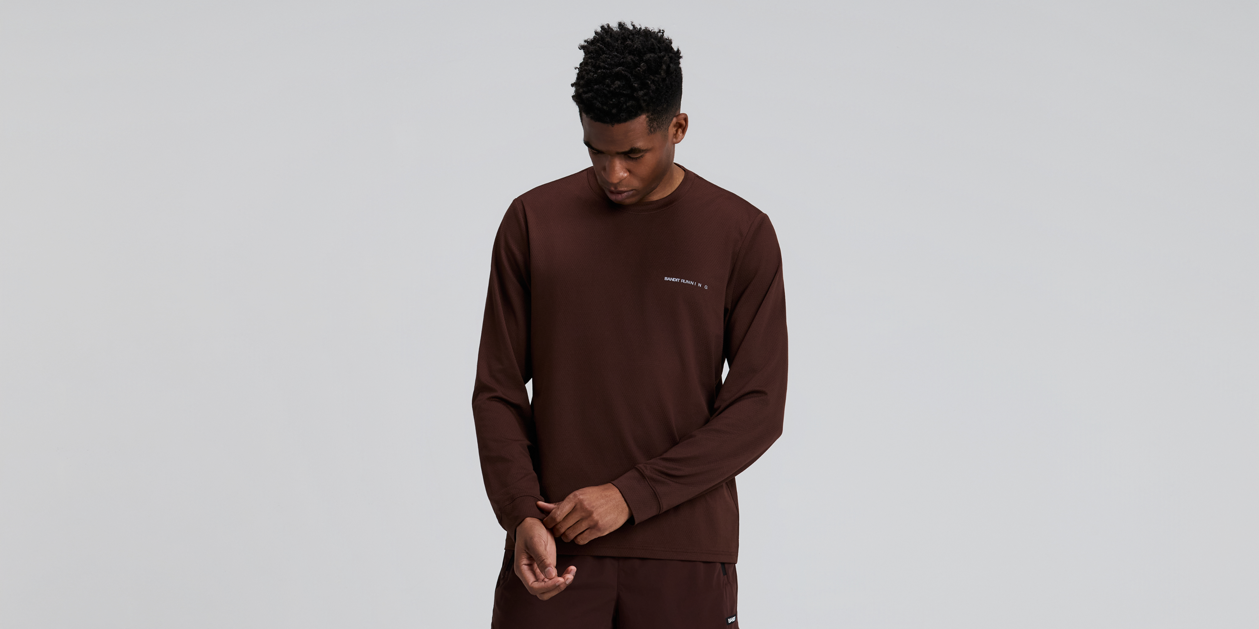 Bandit Mens Micromesh Long Sleeve Cacao