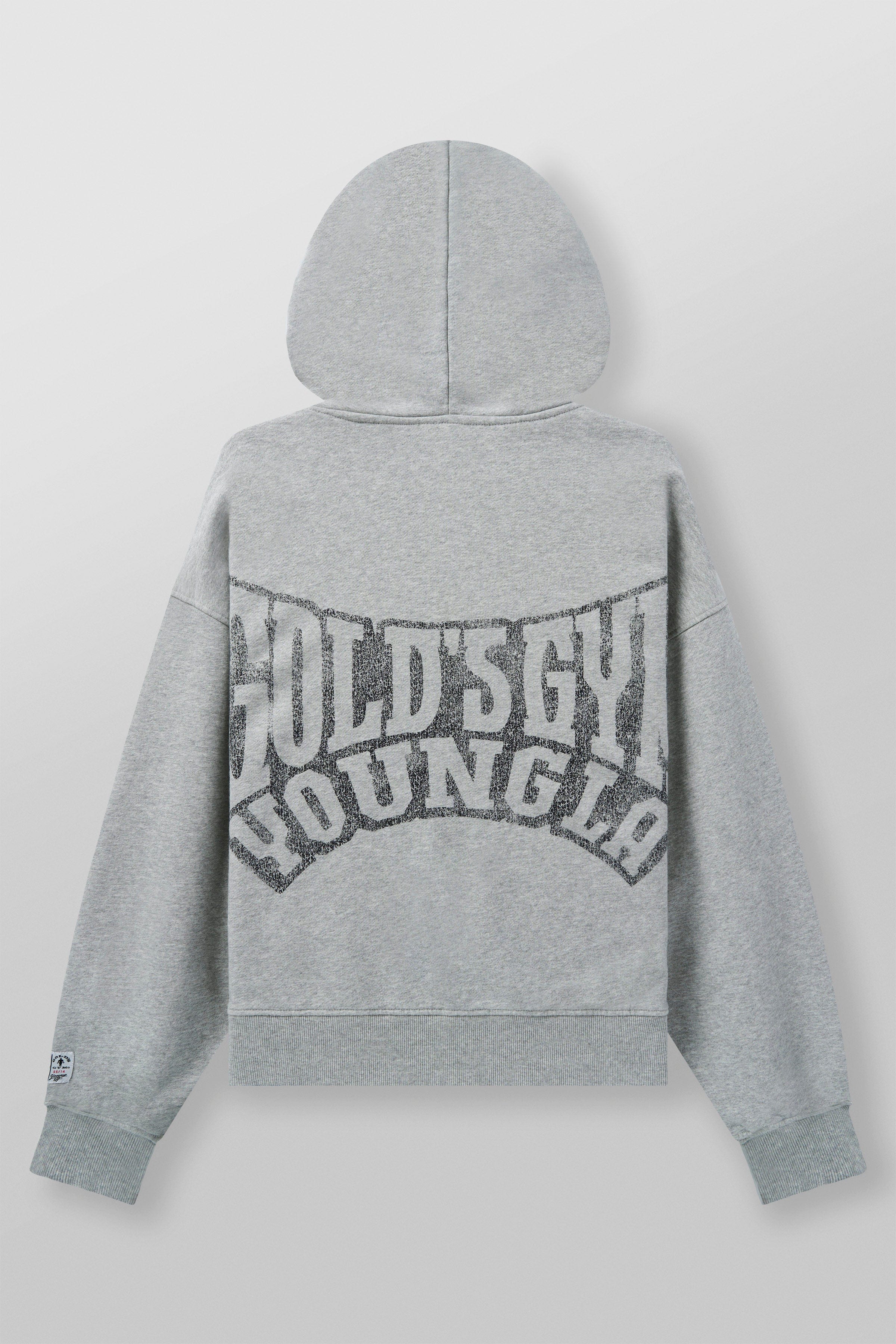 YoungLA 5162 - Golds Gym Throwback Zip-ups Heather Grey