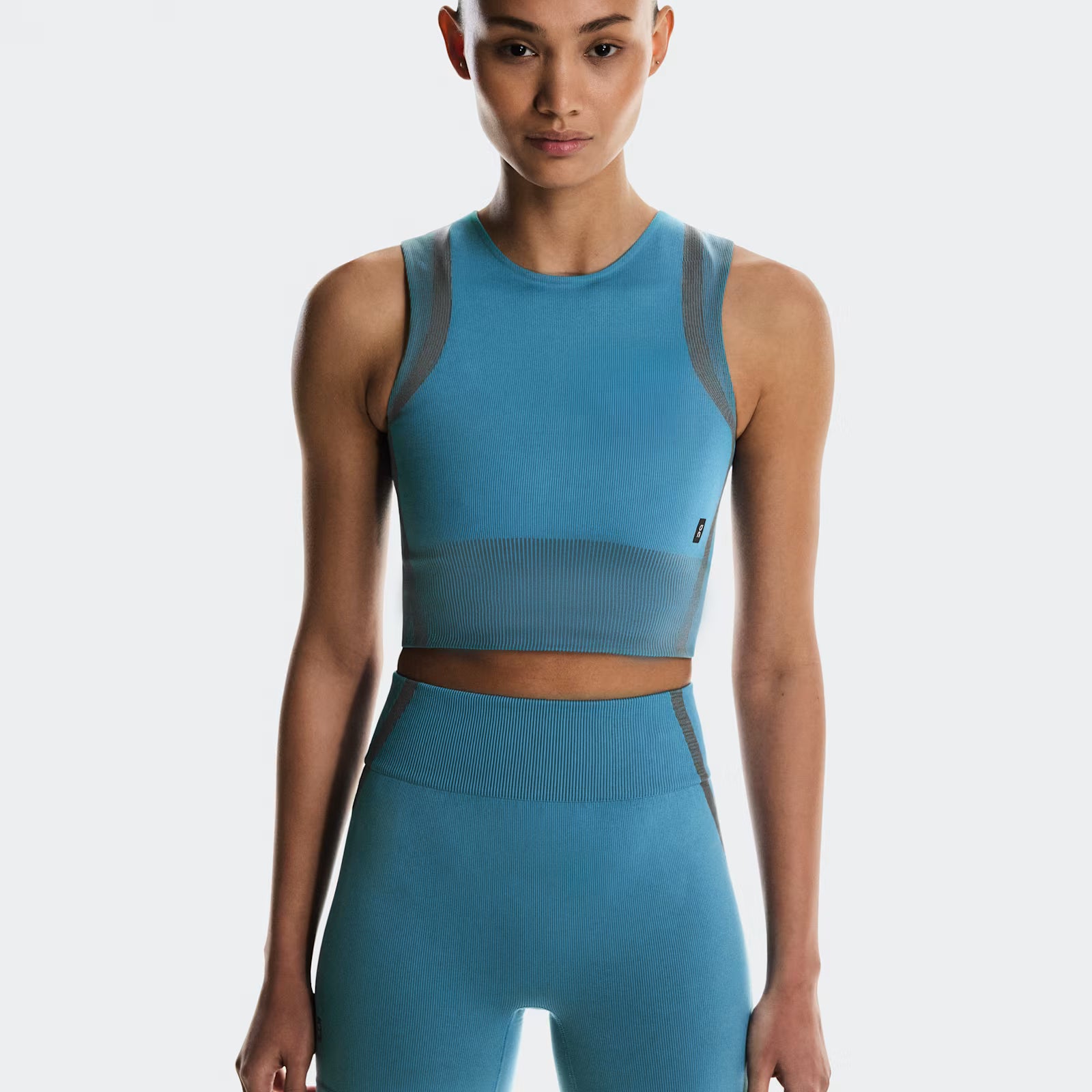 On Studio Knit Crop Niagara | Rock (Women'S)