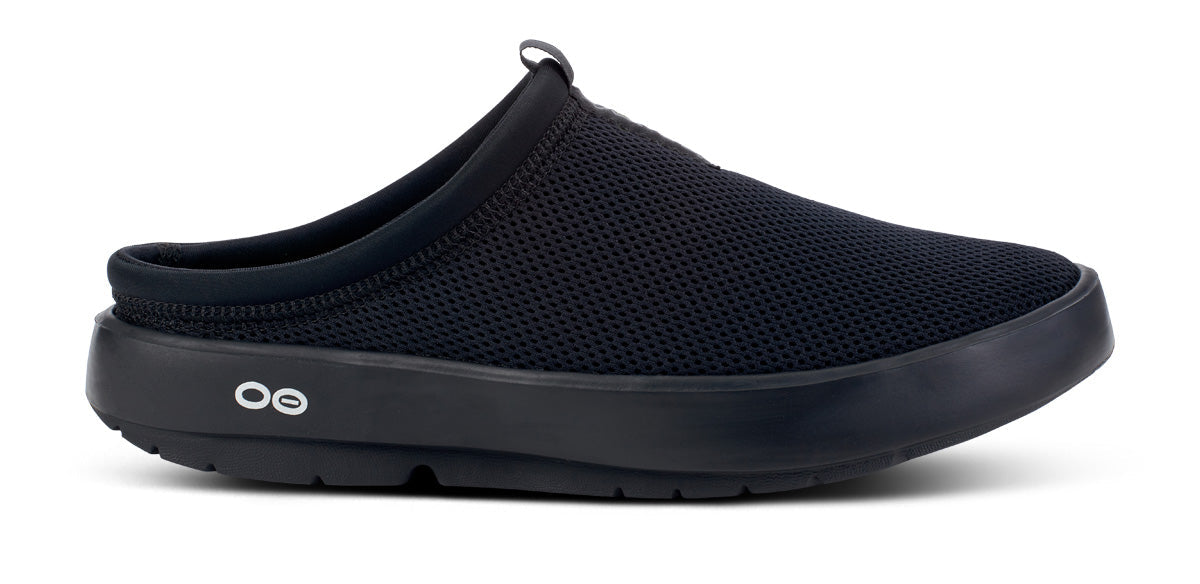 Oofos Women's Mesh Slipper Black