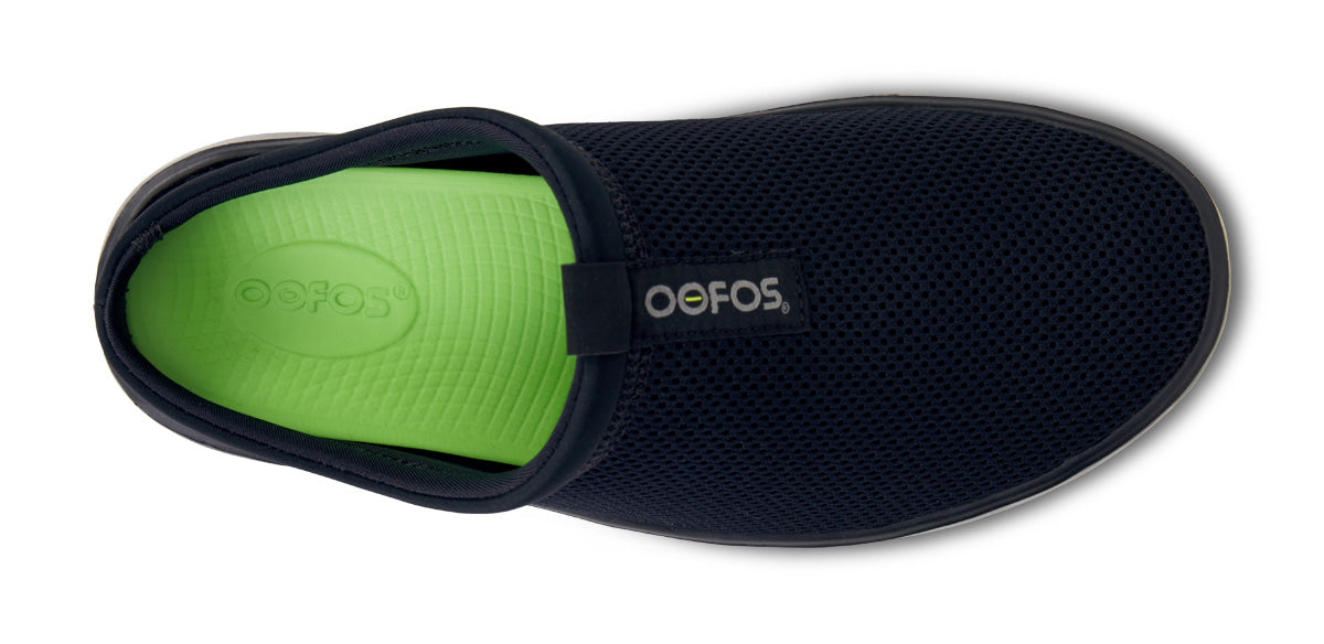 Oofos Women's Mesh Slipper Black