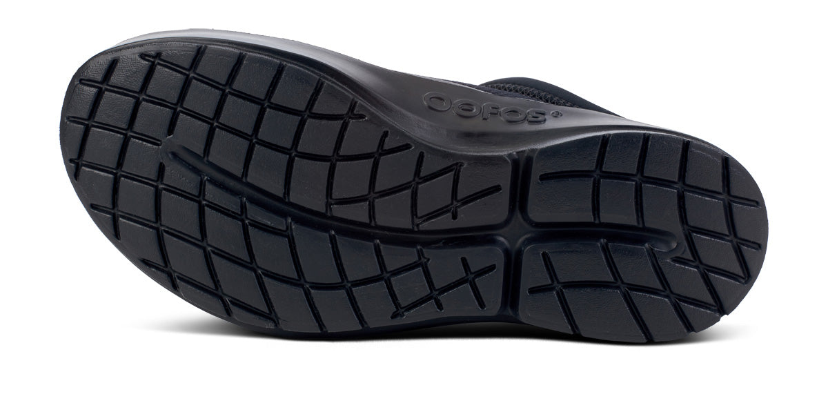 Oofos Men's Mesh Slipper Black