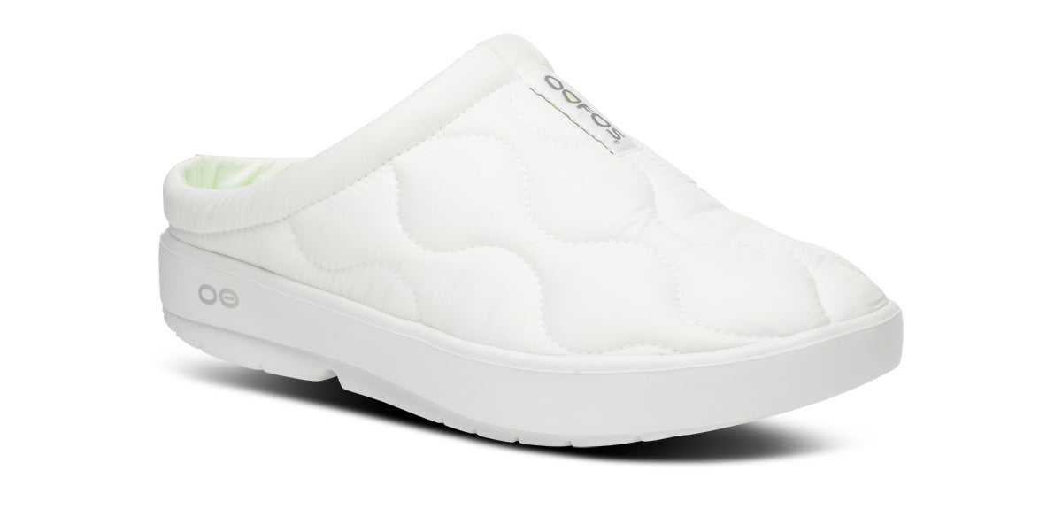 Oofos Women's Primaloft Slipper White Thermo