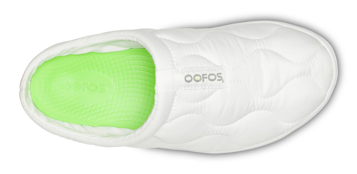 Oofos Women's Primaloft Slipper White Thermo