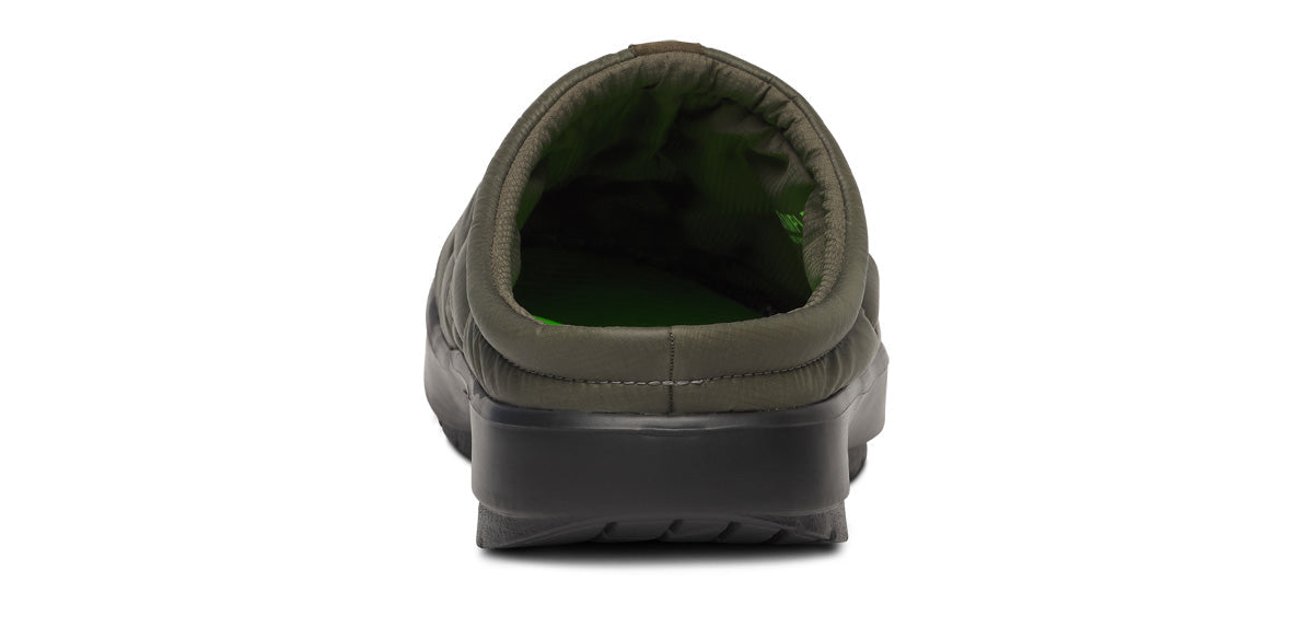 Oofos Men's Primaloft Slipper Black & Alpine Moss Thermo