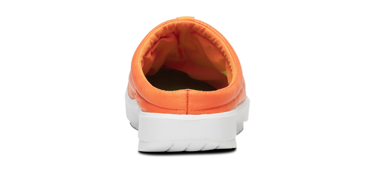 Oofos Men's Primaloft Slipper White & Explorer Orange Thermo