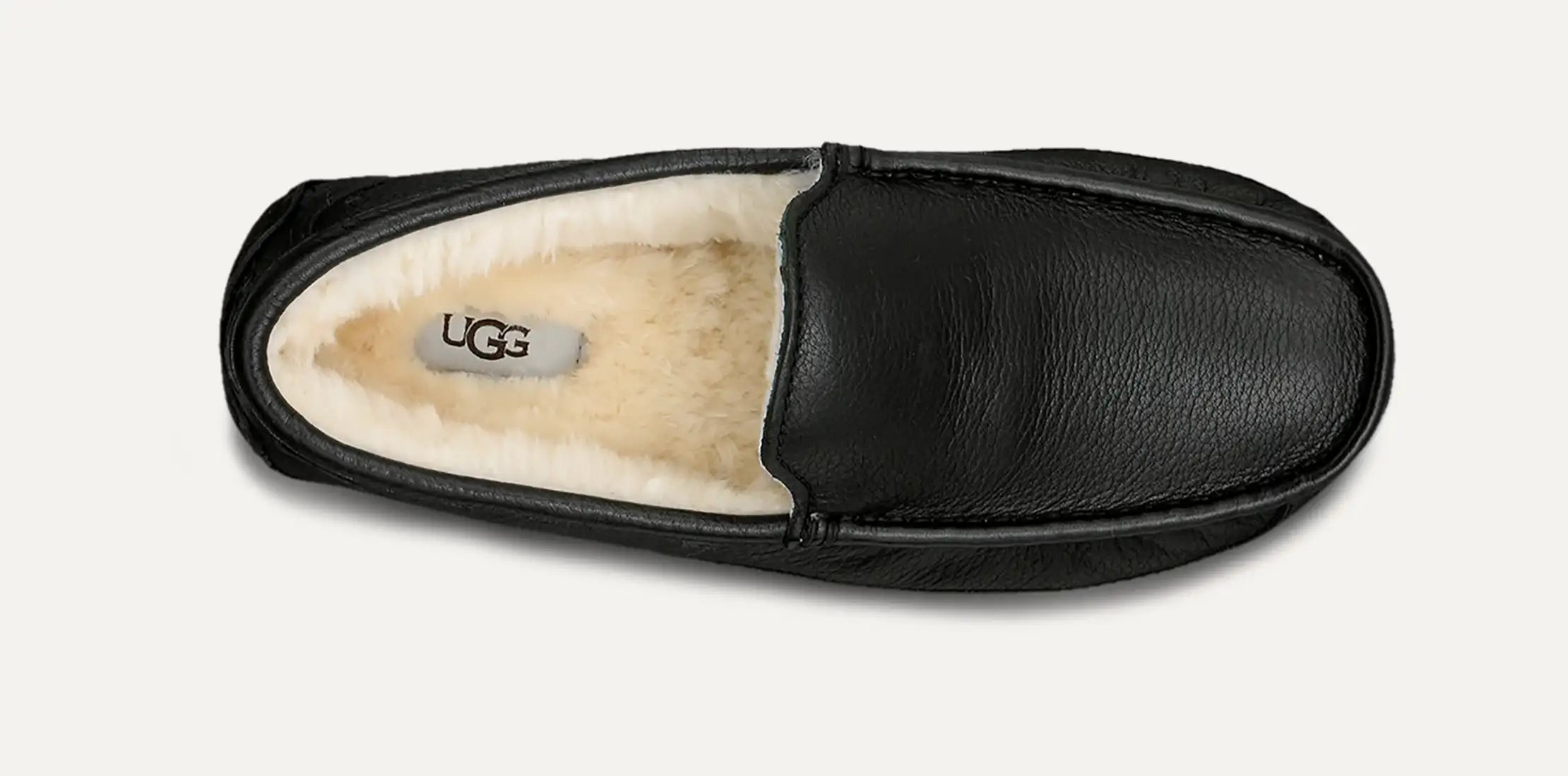 Ugg Ascot Leather Slipper Black