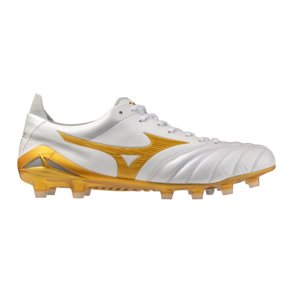 Mizuno Morelia Neo Iv Fg Firm Ground Made In Japan Kl Soccer Cleat White Gold